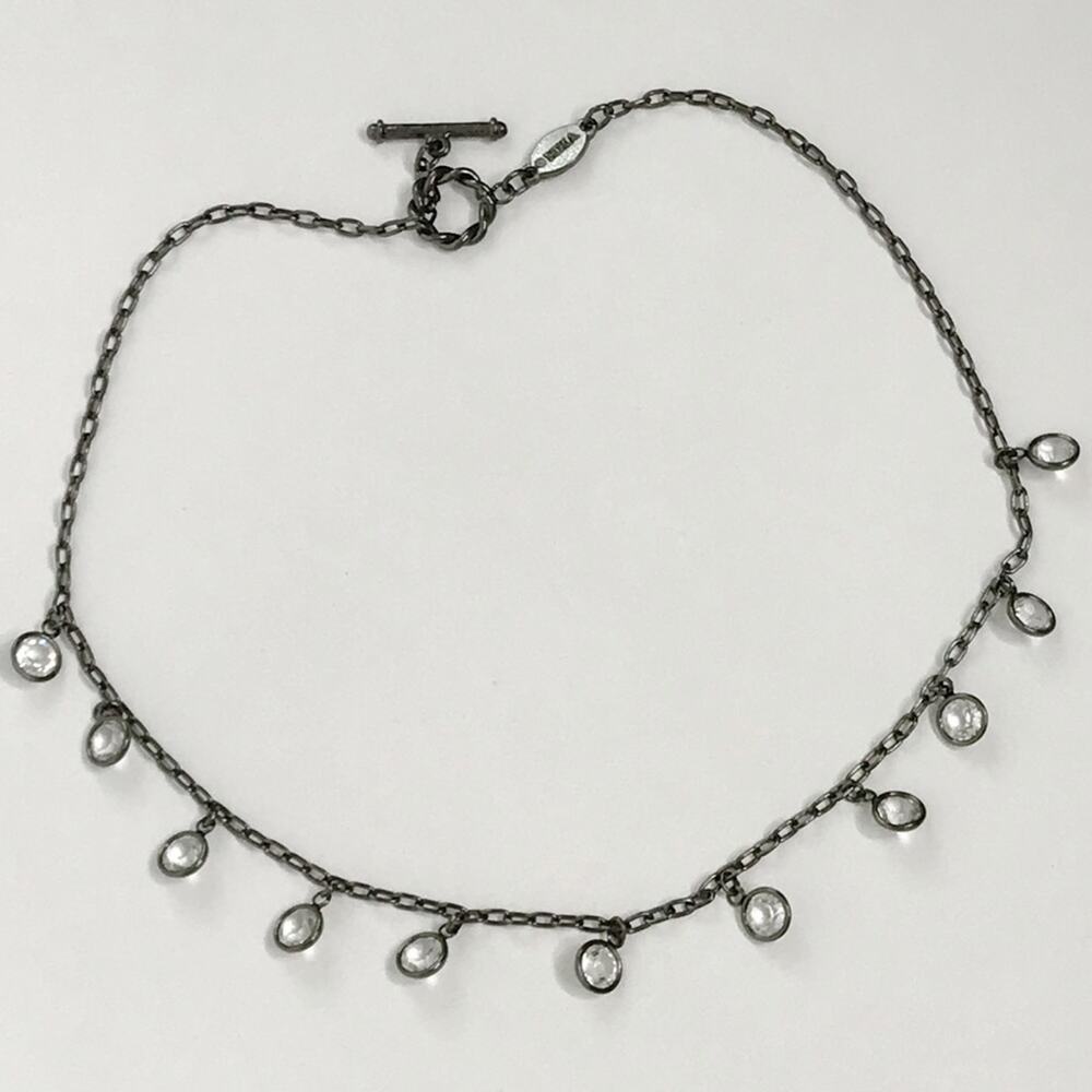 MMA Necklace Metropolitan Museum Of Art Crystal Open Bezel Set Art Deco Toggle